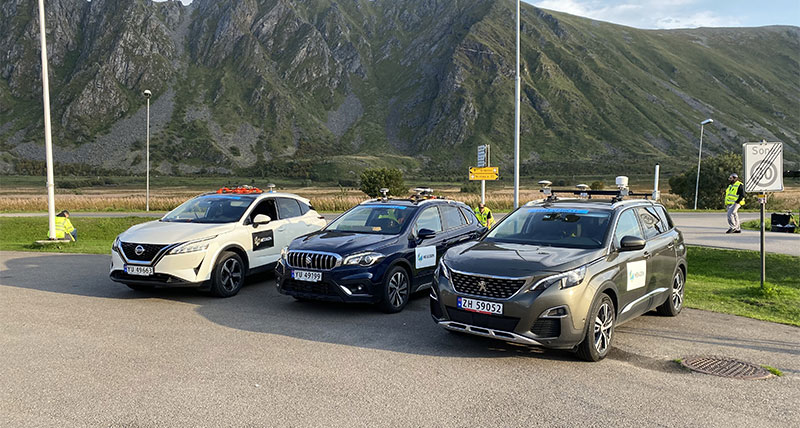 Test vehicle with GNSS technologies to measure jamming and spoofing performance.
